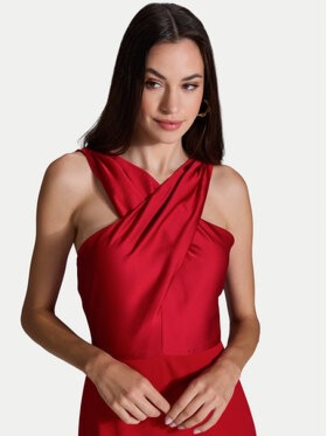 Swing Sukienka koktajlowa 5AI17900 Czerwony Slim Fit