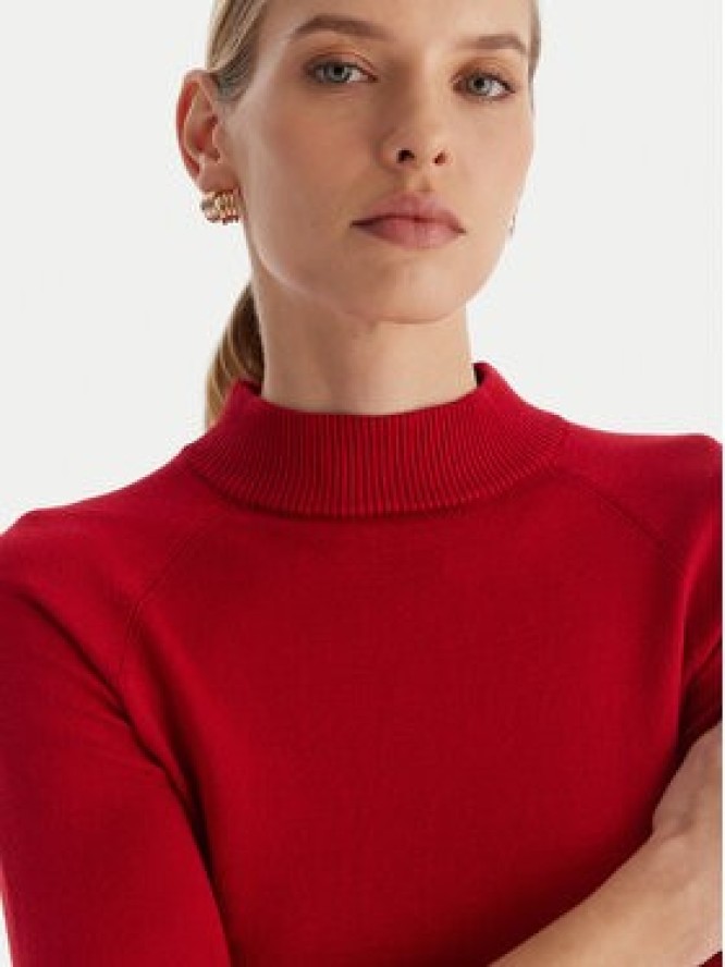 ACCESS FASHION Golf 54-8072 Czerwony Slim Fit