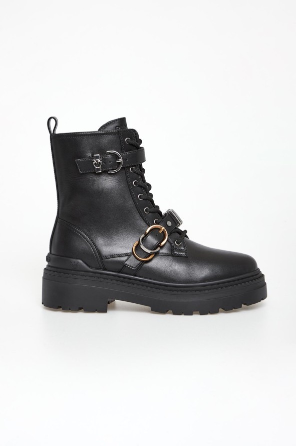 Trapery damskie skórzane Mia 19 PINKO