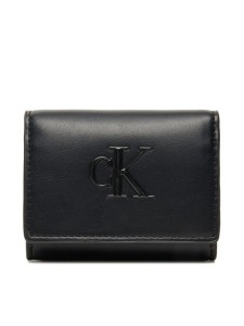 Calvin Klein Portfel Bold Ck Medium Bifold LV04F1047G Czarny