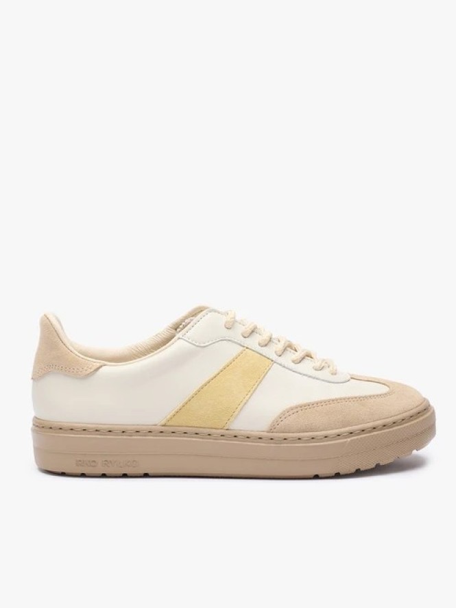 Kremowo-beżowe sneakersy