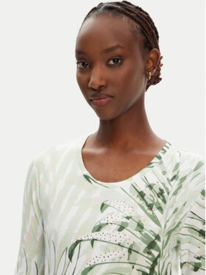 Olsen Bluzka 11105126 Zielony Regular Fit