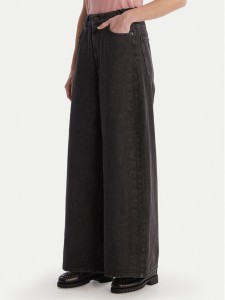 Weekend Max Mara Jeansy Vortice 2615181011 Czarny Wide Leg