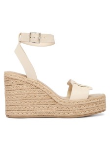 Calvin Klein Espadryle Wedge Espad 70 Embl Lth HW0HW02897 Beżowy
