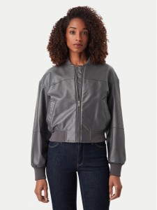 Guess Jeans Kurtka bomber W6YL01 W2525 Szary Regular Fit