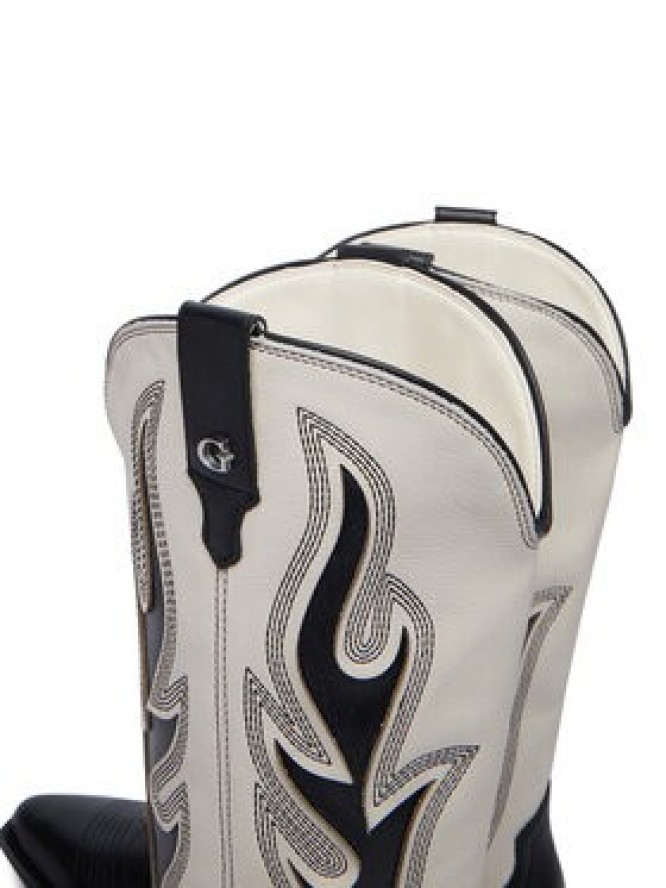Guess Botki FLTLRG LEA11 Czarny