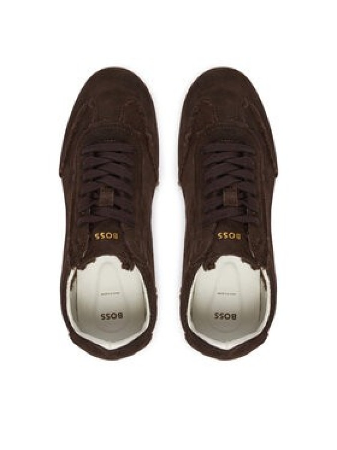 BOSS Sneakersy Solenne 50579059 Brązowy ciemny