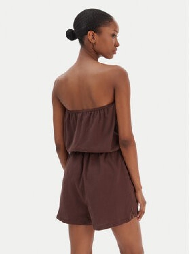 Seafolly Kombinezon Crinkle 55537-PS Brązowy Regular Fit