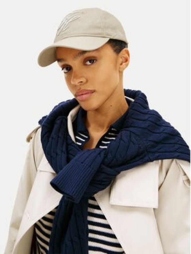 Tommy Hilfiger Czapka z daszkiem Logo Embroidery Baseball Cap AW0AW18338 Beżowy