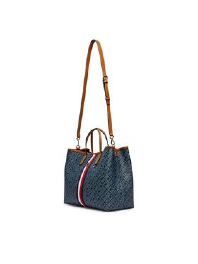 Tommy Hilfiger Torebka Th Monoplay Satchel Corp AW0AW19516 Granatowy