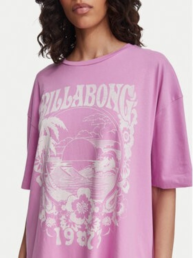Billabong T-Shirt Sweet Ride EBJZT00408 Różowy Oversize
