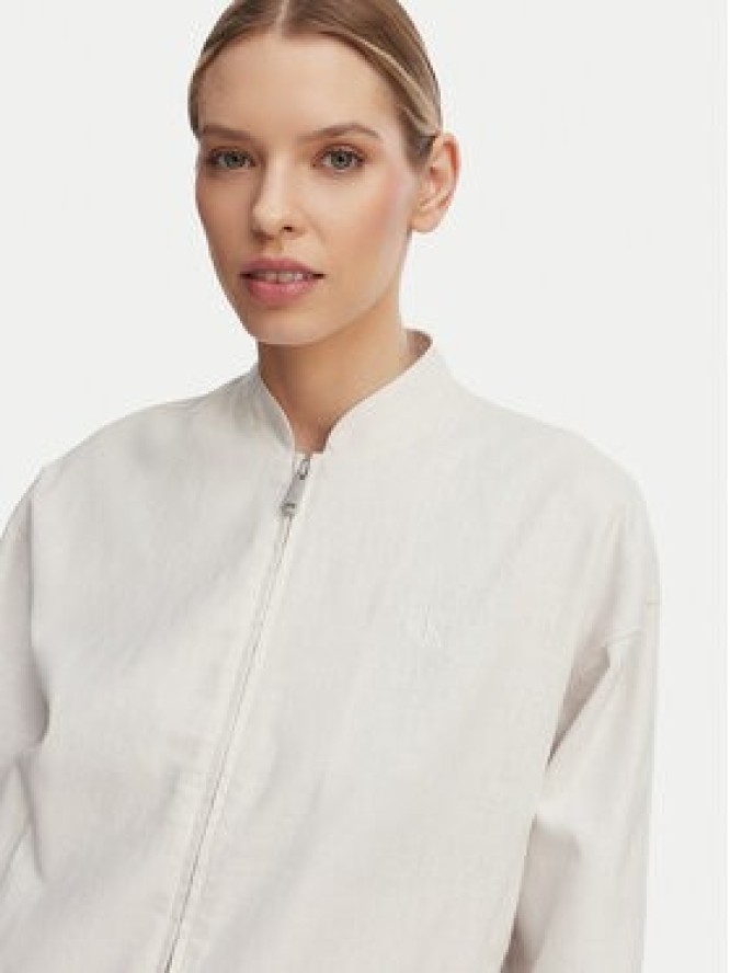 Calvin Klein Jeans Kurtka bomber LV047F510G Beżowy jasny Regular Fit