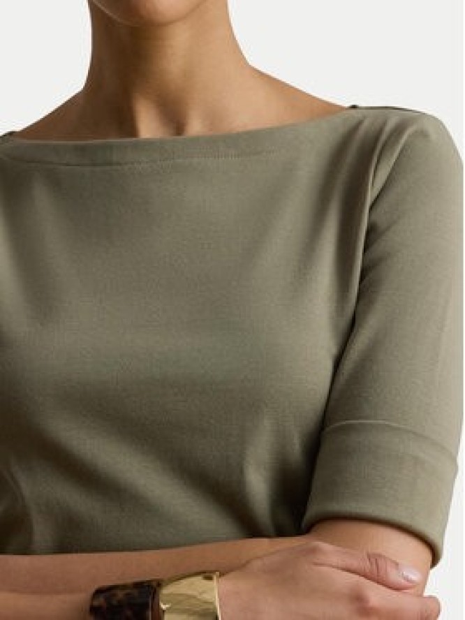 LAUREN RALPH LAUREN T-Shirt Judy 200654963204 Zielony Regular Fit