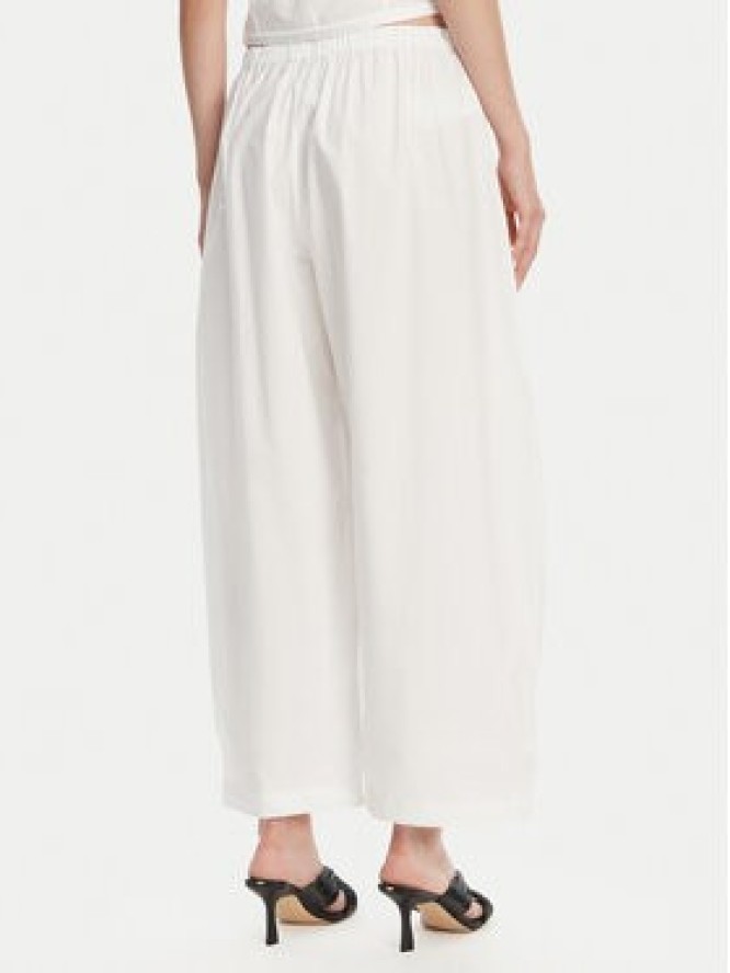 PINKO Spodnie materiałowe 105210 A2LD Biały Relaxed Fit
