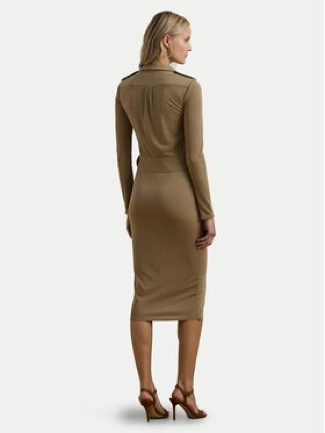 LAUREN RALPH LAUREN Sukienka codzienna 200963901001 Beżowy Slim Fit