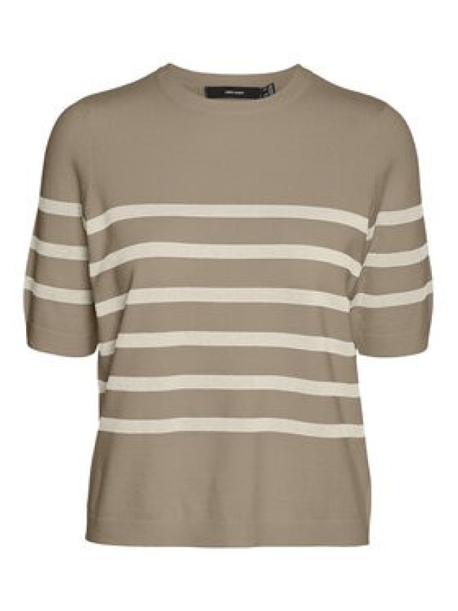 Vero Moda Sweter Saba 10306829 Beżowy Regular Fit