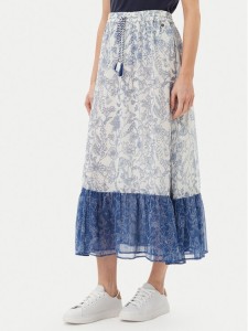 Pepe Jeans Spódnica trapezowa PL901194 Niebieski Regular Fit