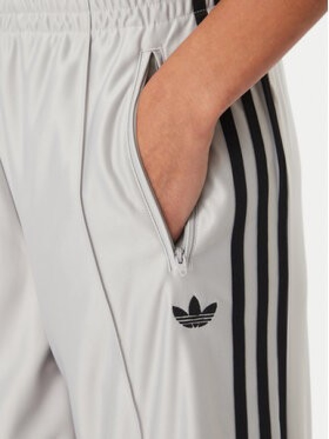 adidas Spodnie dresowe Metallic Firebird KS9973 Szary jasny Wide Leg