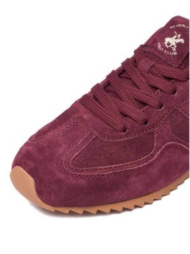 Beverly Hills Polo Club Sneakersy EO-WP40-FC-250104YX Bordowy