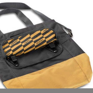 Torba Rowerowa Shopper Z Recyklingu 20 Litrów - Szaro-Żółta