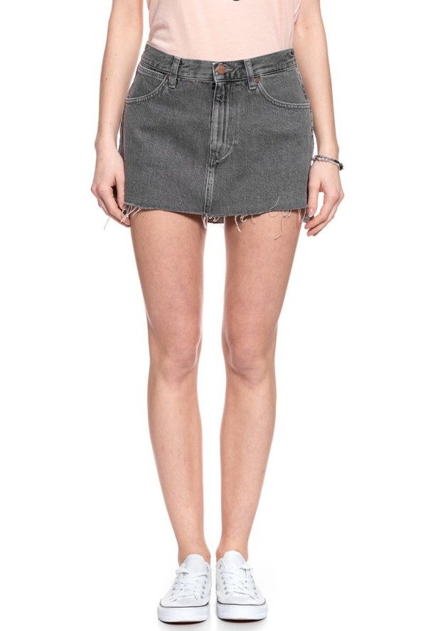 SPÓDNICA JEANSOWA WRANGLER RETRO SKIRT GREY MULES W241RJ24R 112127920