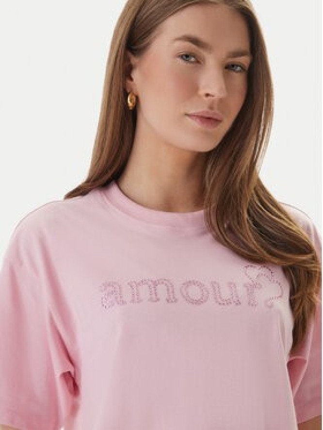 ONLY T-Shirt Rhine 15368901 Różowy Boxy Fit