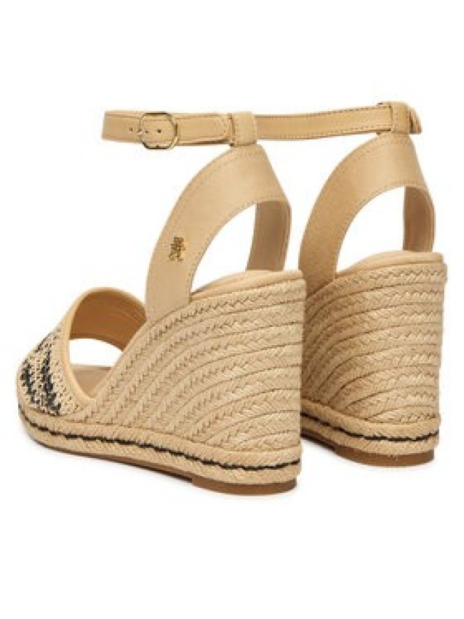 Tommy Hilfiger Espadryle High Wedge Espad FW0FW09471 Beżowy jasny