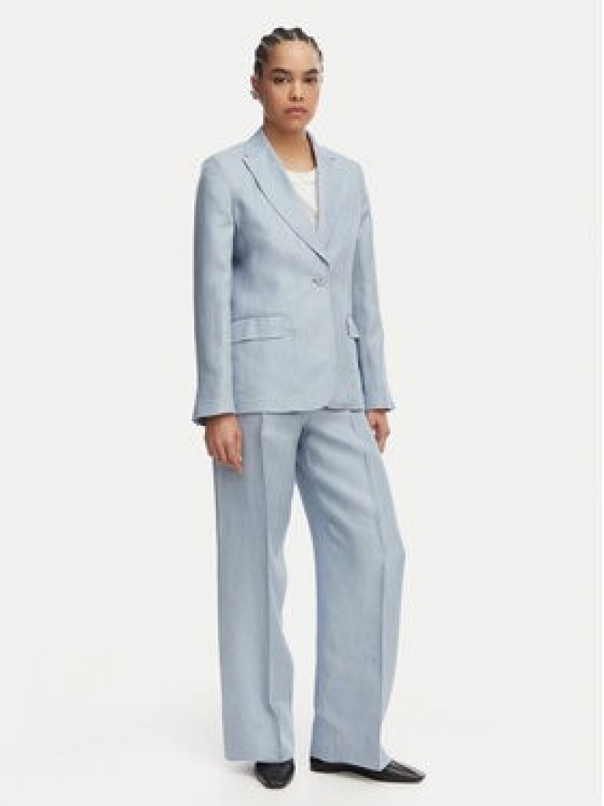 Weekend Max Mara Spodnie materiałowe Malizia 2615131112 Niebieski jasny Regular Fit