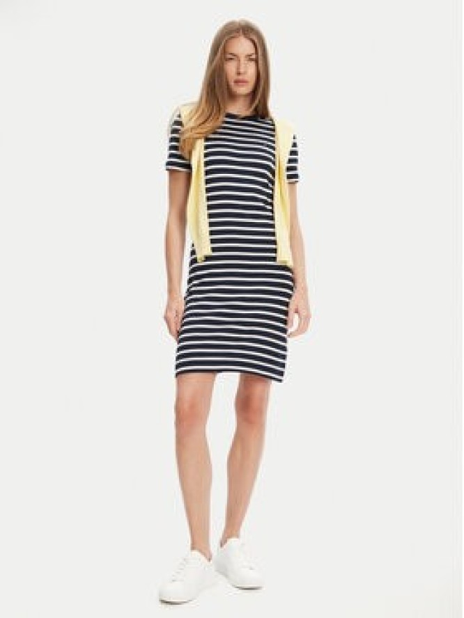 Tommy Hilfiger Sukienka codzienna New Cody WW0WW42721 Granatowy Slim Fit