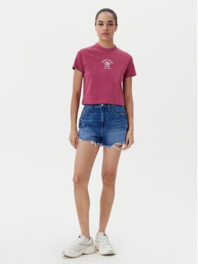 Tommy Jeans T-Shirt Varsity DW0DW20317 Różowy Regular Fit