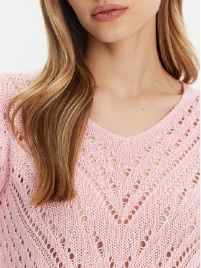 JDY Sweter New Sun 15212788 Różowy Regular Fit