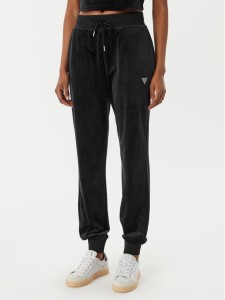 Guess Spodnie dresowe V3BB27 K0232 Czarny Regular Fit