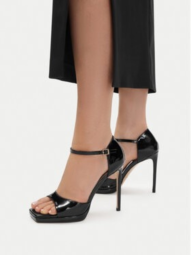 Eva Minge Sandały EO-VIOLET-LT2521-3-1 Czarny