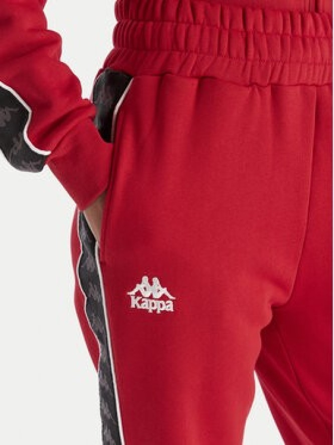 Kappa Spodnie dresowe Banda Adina 311M8HW Czerwony Regular Fit