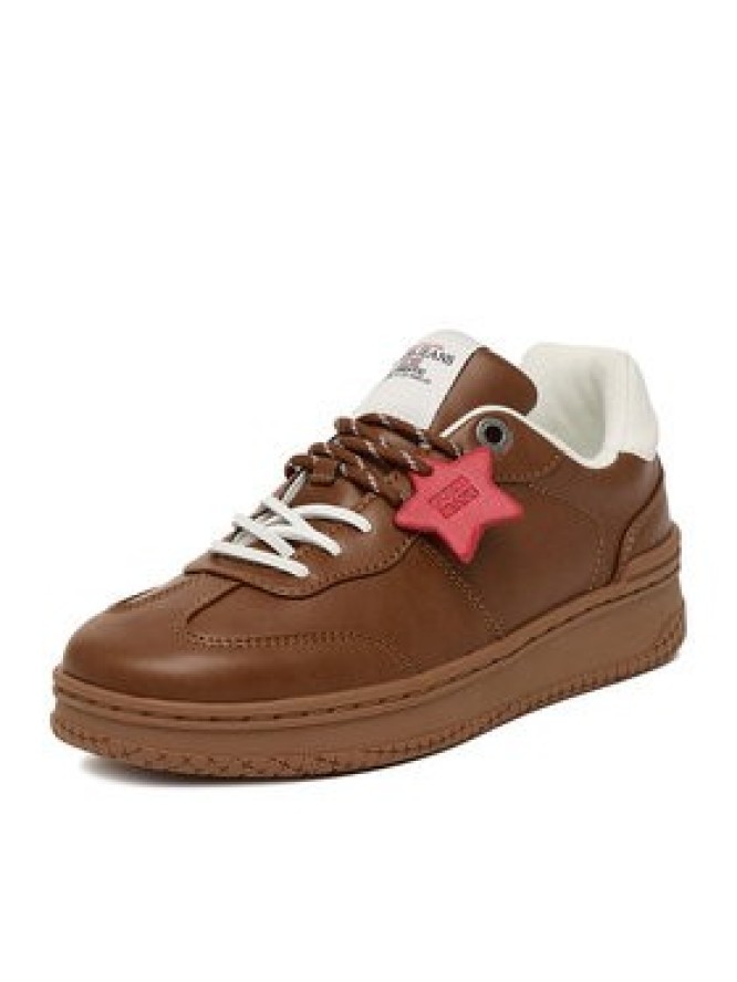 Guess Jeans Sneakersy EO-GSJ120 Brązowy jasny