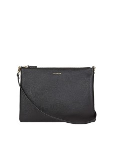 COCCINELLE Skórzana torebka w kolorze czarnym - 22 x 15 cm rozmiar: onesize