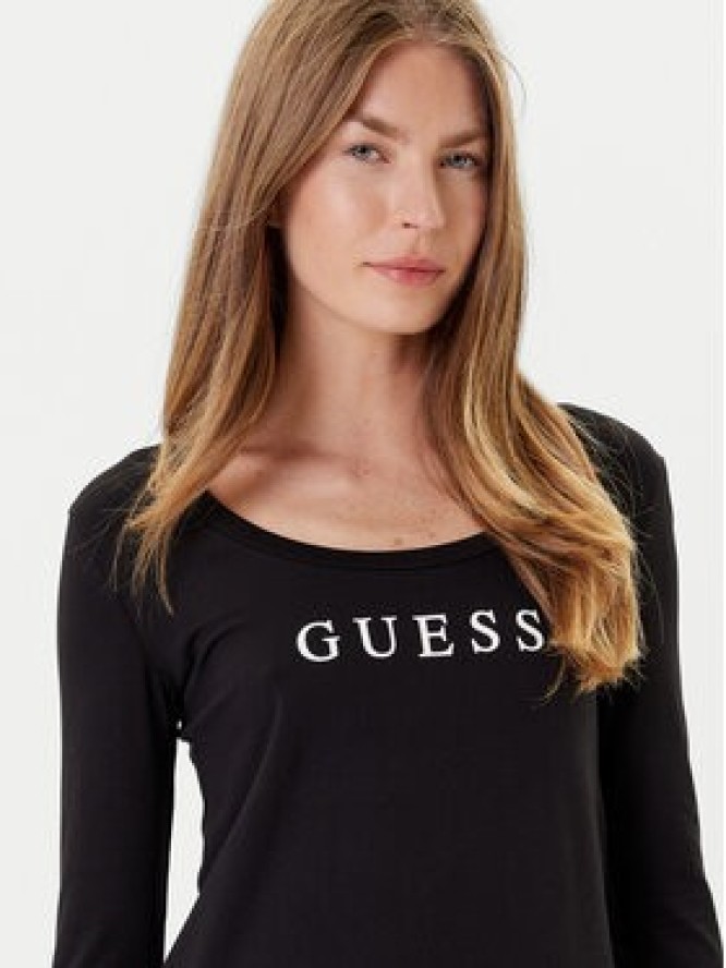 Guess Bluzka O5RI00 KBBU1 Czarny Regular Fit