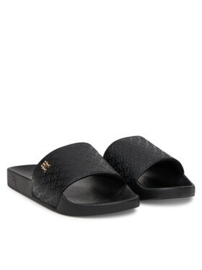 Tommy Hilfiger Klapki Th Monogram Poolside FW0FW08525 Czarny