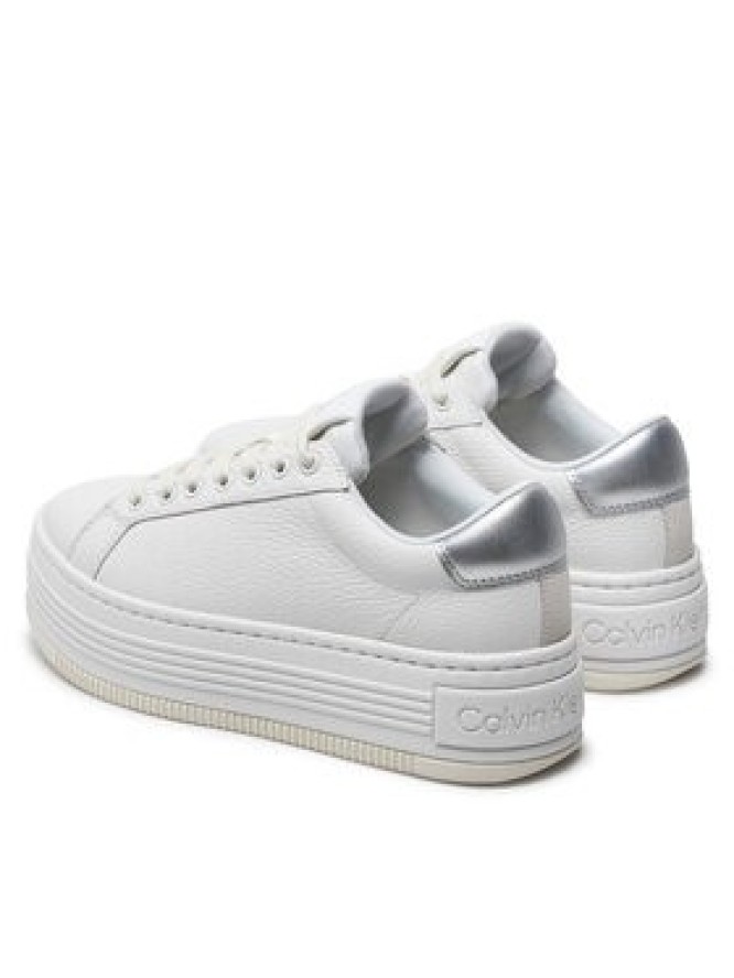 Calvin Klein Jeans Sneakersy Bold Flatf Low Mix Ohb YW0YW01632 Biały