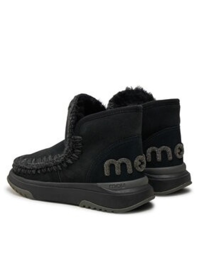 Mou Śniegowce Eskimo Jogger Glitter FW421001A Czarny