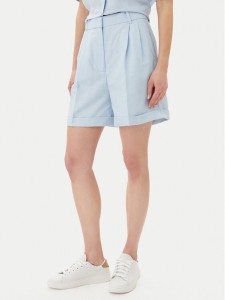 Tommy Hilfiger Szorty materiałowe WW0WW44767 Błękitny Regular Fit