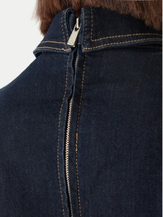 Morgan Sukienka jeansowa 261-REXAS Granatowy Regular Fit