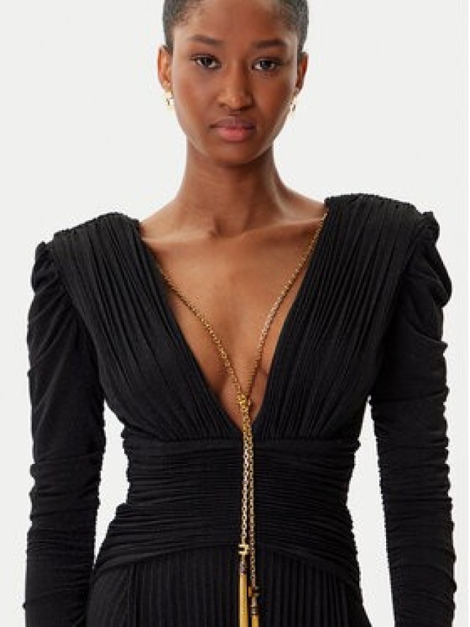 Elisabetta Franchi Sukienka wieczorowa AB-R40-57E2-V850 Czarny Regular Fit