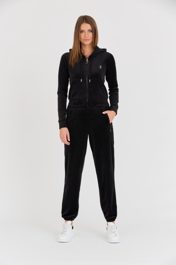JUICY COUTURE Czarne damskie spodnie dresowe Lilian Jogger, Rozmiar XS