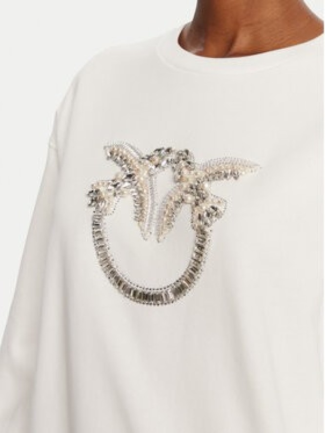 PINKO Bluza Nelly 100534 A2RO Biały Regular Fit