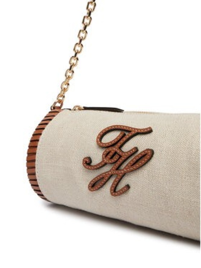 Tommy Hilfiger Torebka Th Elev Summ Chain Bag Canvas AW0AW18635 Beżowy