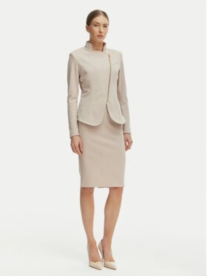 Rinascimento Spódnica ołówkowa CFC0128651003 Beżowy Slim Fit