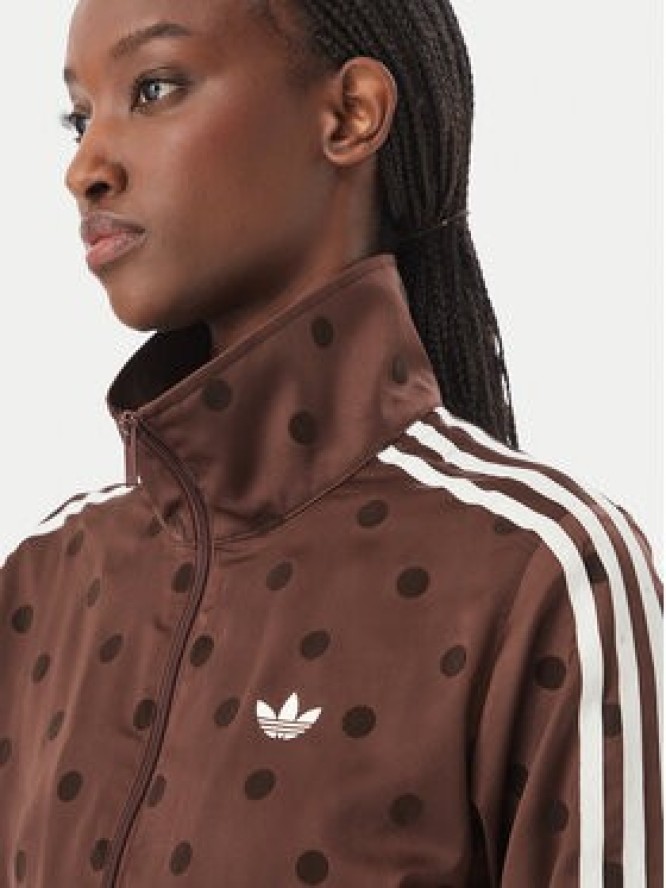 adidas Bluza Satin Polka Dots Tt Track Top LI2855 Brązowy Regular Fit