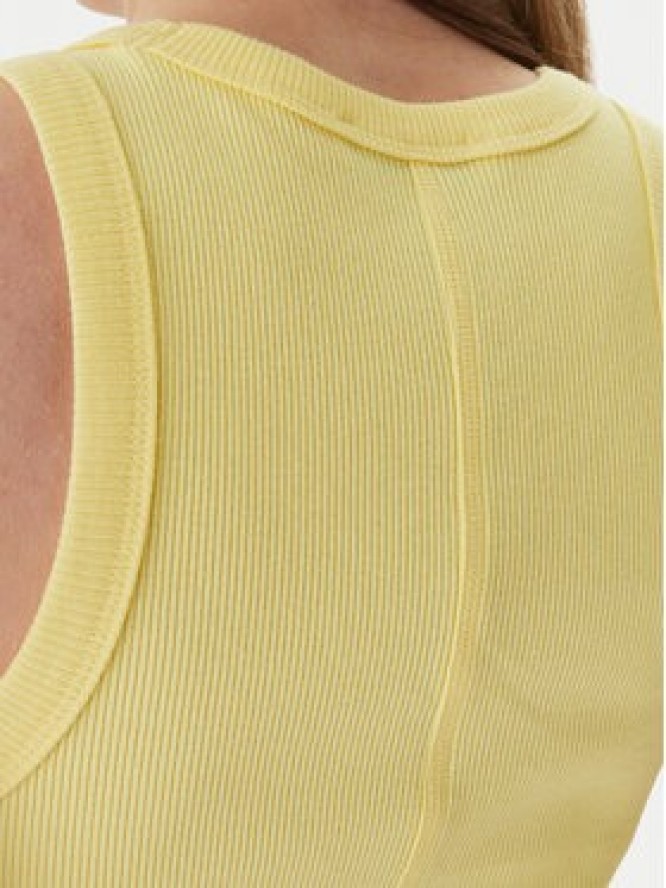 Lacoste Top TF5388 Żółty Slim Fit