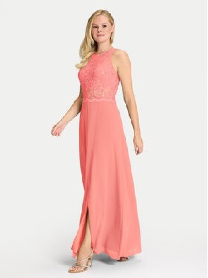 Swing Sukienka wieczorowa 5AI01400 Koralowy Regular Fit